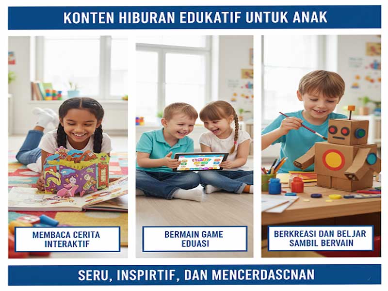 Konten Hiburan untuk Anak yang Edukatif dan Pembelajaran