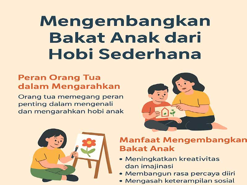 Mengembangkan Bakat Anak dari Hobi Sederhana
