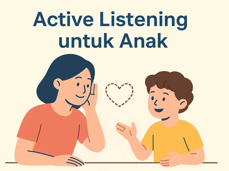 Active Listening untuk Anak: Kunci Komunikasi Efektif dan Hubungan yang Hangat