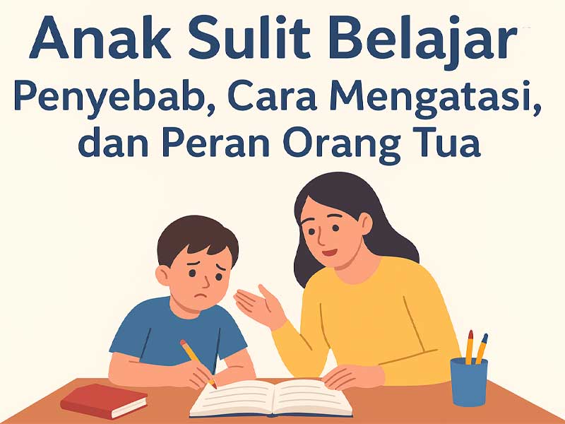 Anak Sulit Belajar: Penyebab, Cara Mengatasi, dan Peran Orang Tua