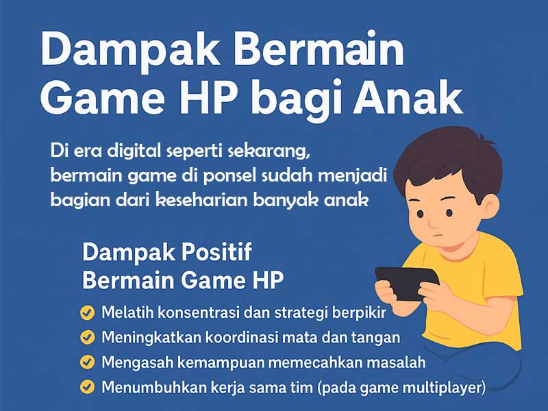 Dampak Bermain Game HP bagi Anak dan Cara Mengatasinya