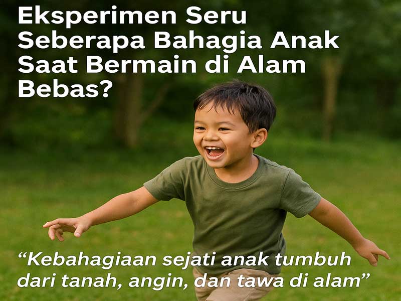 Eksperimen Seru: Seberapa Bahagia Anak Saat Bermain di Alam Bebas?