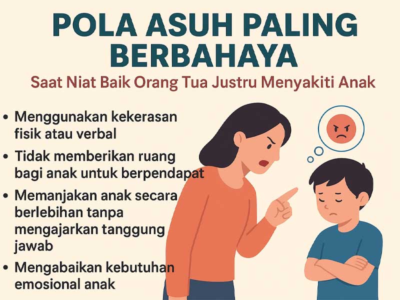 Pola Asuh Paling Berbahaya: Saat Niat Baik Orang Tua Justru Menyakiti Anak